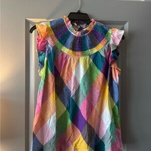 MOVING SALE | Colorful Plaid Top from Belk